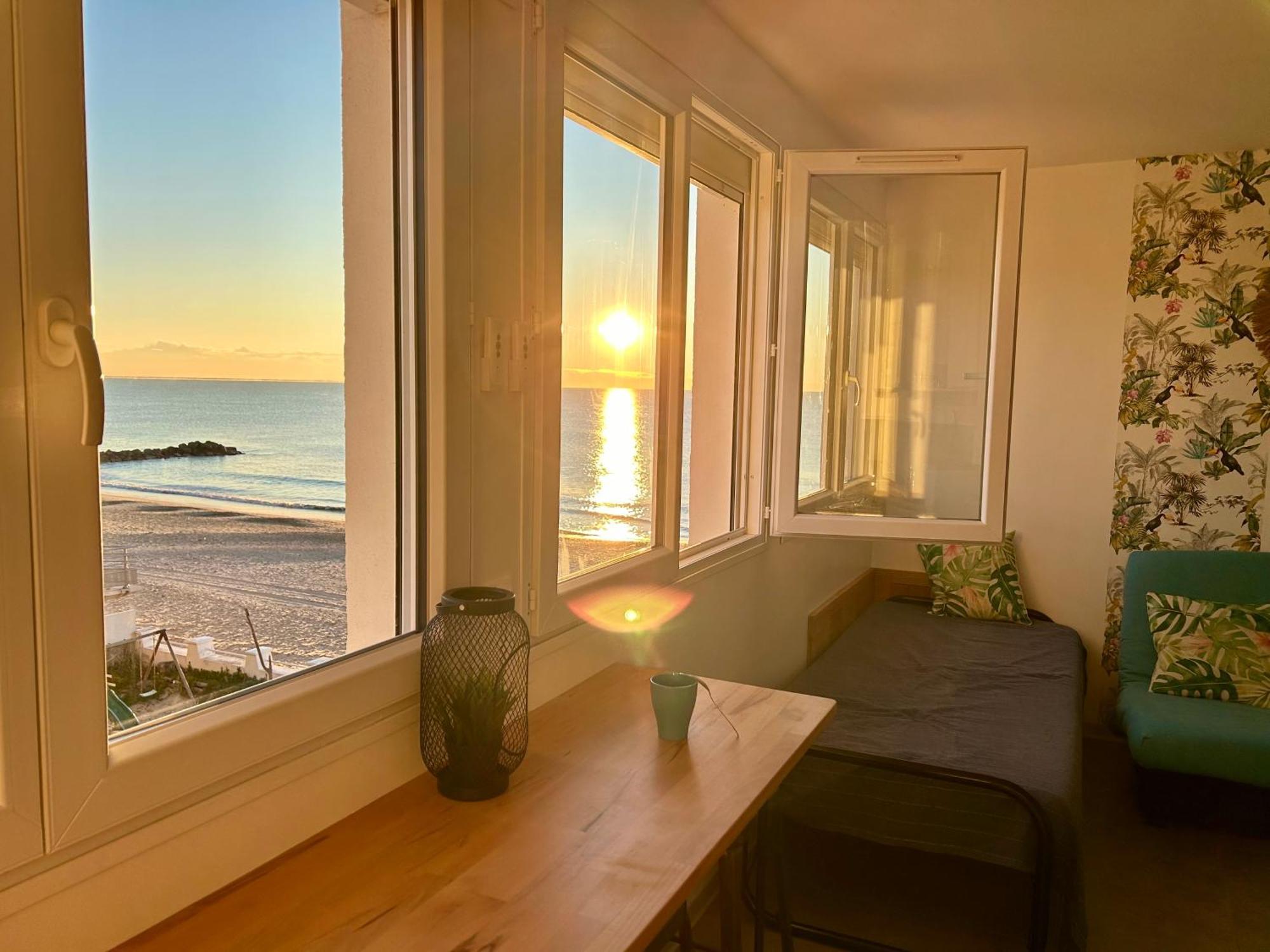 Estudio 1Ere Ligne Vue Mer ,Place De Parking Privee Acces A La Plage De La Residence 3Eme Etage Палава-ле-Фло Экстерьер фото