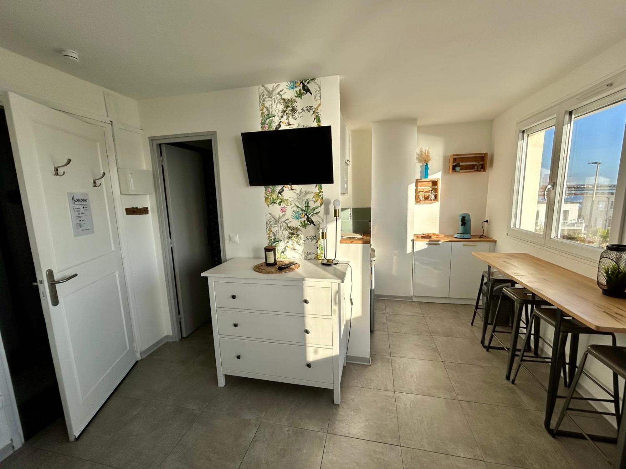 Estudio 1Ere Ligne Vue Mer ,Place De Parking Privee Acces A La Plage De La Residence 3Eme Etage Палава-ле-Фло Экстерьер фото